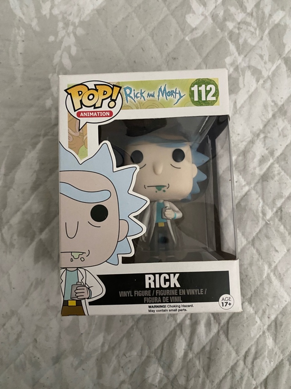 Funko Rick Pop! Vinyl Figure - Light Blue Hair, White Lab Coat